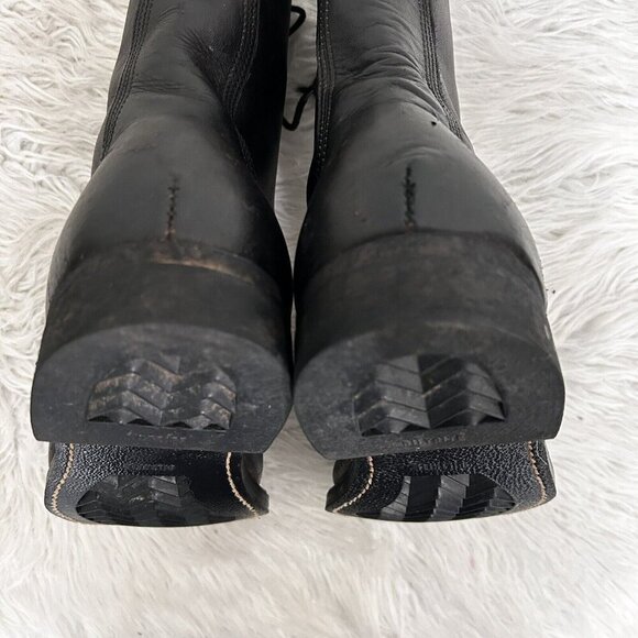 Biltrite ANSI Vintage Z41-1991-75 Black Leather Combat Boots Steel Toe Size 10 main image 4